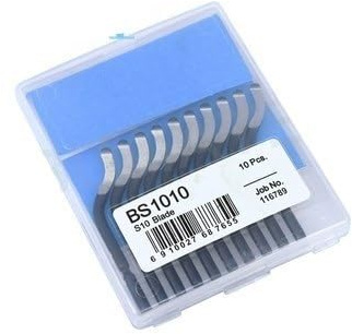 3D printing Tools Fixed Handle Plastic Burr Pocket Knife NB1100 Scraper+10pc BS1010 Blades Trimming Neaten Deburring Head Cutter(The blade)