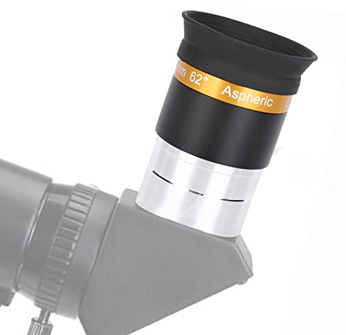 KIMISS Oculaire Ultra Grand Angle, Lentille de 62 Degrés pour Télescope d'astronomie de 1,25 Pouces - Oculaire Asphérique Haute Définition Entièrement Revêtu