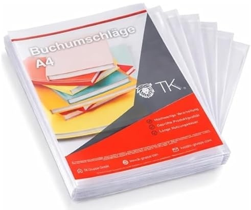 10 pièces de couvertures de livre transparentes 16x22 cm – Housses de livre réutilisables et de protection pour livres, agendas et documents – Claires, robustes et faciles à appliquer