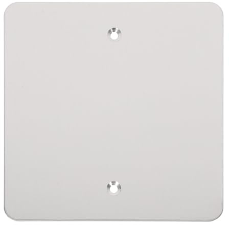 DONFAMDS Placa de Cubierta Ciega para Enchufe de Pared 120 Tipo, Acero Inoxidable 1 Pieza, Tapa Metálica Cuadrada para Techo y Pared, Cubierta Decorativa Panel Eléctrico, Fácil Instalación