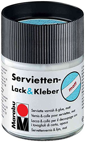 MARABU Vernis & Colle pour serviettes, mat, 50 ml, dans un