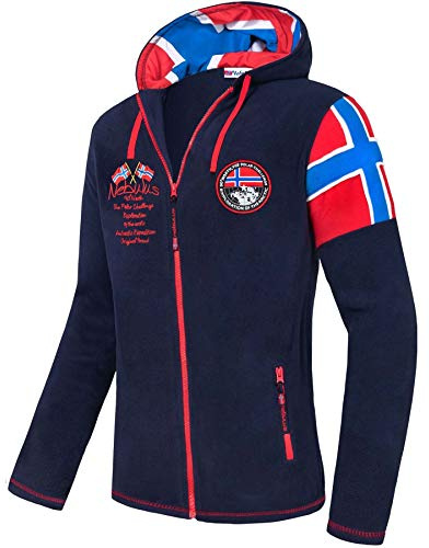 Nebulus Herren Fleecejacke KINLEY, warme Fleece Jacke, mit langem Full-Zip Reißverschluss
