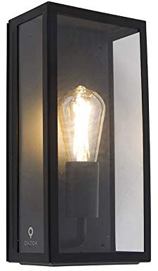 Qazqa rotterdam - Applique murale - 1 lumière - L 160 mm - Noir - Moderne - éclairage extérieur - Salle de bains