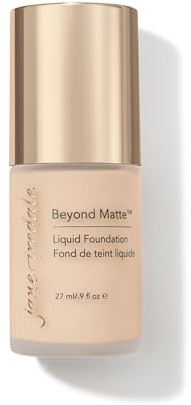 Jane Iredale Beyond Matte 3-in-1 Liquid Foundation, Long-wear, Buildable Coverage, Vegan, Clean, Cruelty Free, Semi Matte Finish, M2