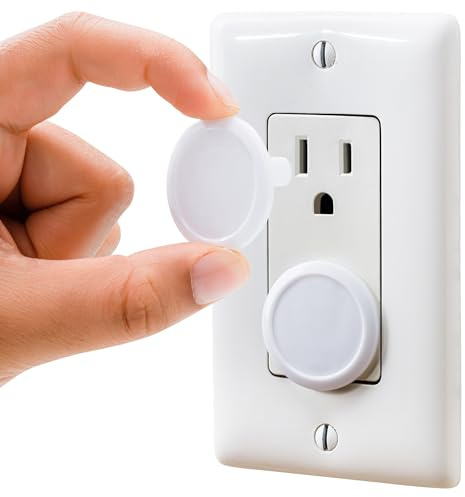 Outlet Covers Baby Proofing (32 Pack) By Wappa Baby | Safe & Secure Electric Plug Protectors | Sturdy Childproof Socket Covers For Home & Office | Easy Installation | Protect Toddlers & Babies | White