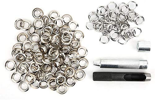 Ösen Set Grommet Werkzeug Kit Ösenzange Tülle Ösen Scheiben Ösenzange Set für Planen Stoff Papier Leder Gürtel(12mm)