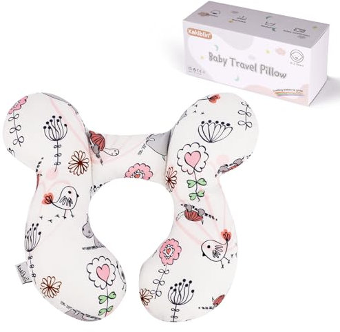 KAKIBLIN Baby Neck Pillow, Upgraded Baby Support Pillow, Head Pillows for Carseat, Newborn Neck Support for Car Seat,Pushchair,Travel