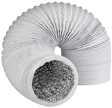 OrangeClub PVC Abluftschlauch für Klimaanlagen, Durchmesser 150mm Flexibler PVC Schlauch, Wäschetrockner, Abzugshaube, Dunstabzugshauben (3M 150MM)