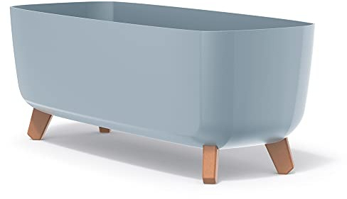 Prosperplast Gracia Case rektangulär blomkruka – 24 x 58 x 23,5 cm – för inomhus- och utomhusbruk – blomkruka – väderbeständig trädgårdskruka med avtagbar