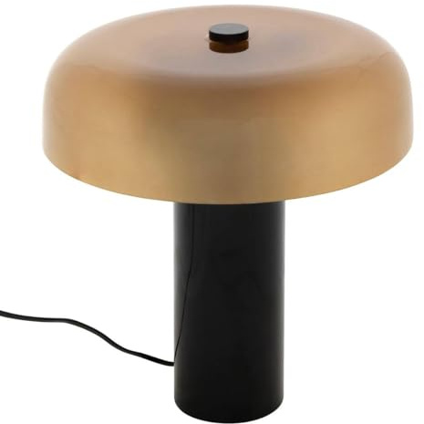 Atmosphera Lampe à Poser Cylindrique Jody Abat-jour en Verre