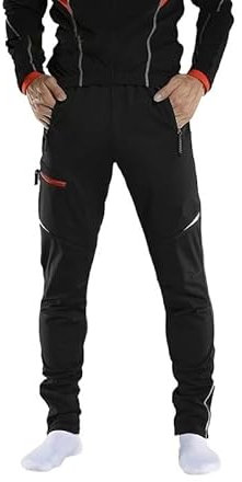 DFJOENVLDKHFE Herren-Fleece-Sport-Reflektorhose, Winter-Radhose, warme Fahrrad-Reithose, Laufbekleidung (Color : YPK009-1 LF7478, Size : XXXL)