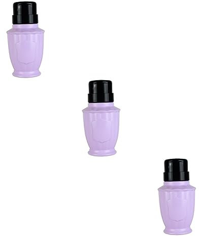 Healeved 3stücke Nagellackentferner Flasche Leere Pumpspender Aus Hartplastik Für Flüssigkeiten Wie Nagellack Und Make-up Entferner Für Reisen Und Einfach Zu Bedienen