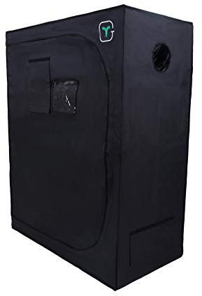 Tente de Croissance de Serre, Boîte de Culture Intérieure, Chambre Sombre, Tente de Plante, Boîte de Culture, Légumes de Culture et Plantes Herbacées, Noir Taille: 120x60x150cm