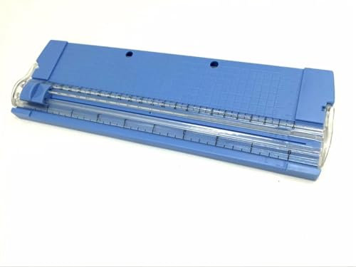 LXHZSY Schneidelineal A4/A5 Präzisions-Papier-Foto-Trimmer, Cutter, Scrapbook-Trimmer, leichte Schneidematten-Maschine(Blue)