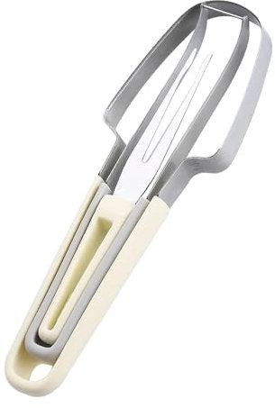 Yuqilin 3 in 1 obstschneider Edelstahl Sommer wassermelonen schneider Kitchen Gadgets melonenschneider Wassermelonen Fruchtschneidegabel für Cantaloupe Papaya Drachenfrucht Fruchtmesser
