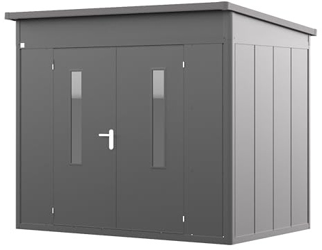 GFP Primeyard Abri de Jardin en métal 263x180x231 cm Armoire de Jardin Anthracite