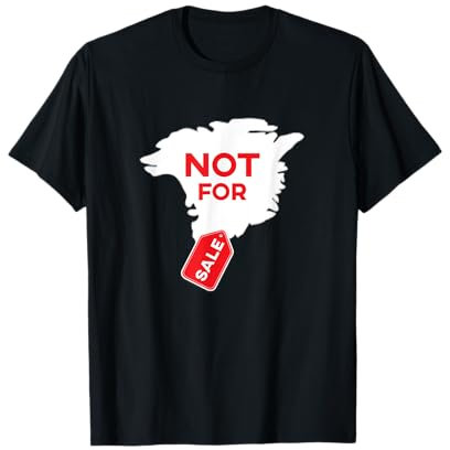 Grönland nicht zu verkaufen Statement Grönland Karte T-Shirt