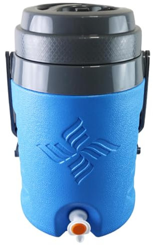 BommFu Getränkespender im Freien, Sports -Wasser -Getränkespender,5.8L Isolierter Wasserspender mit Griff | Milk Tea Limonade kalte heiße Getränkeglas für das Sammeln von Essen zum, Garten