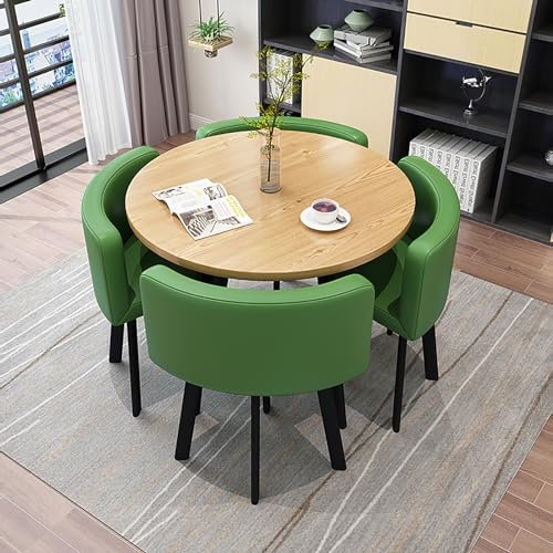 Generisch Marmor-Esstisch-Set für 4 Personen mit Büro-Empfangstheke und Stuhl – Elegante und funktionale Möbel für Lounge oder Wohnzimmer