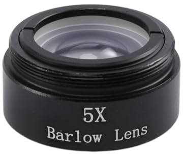 Teleskop-Zubehör, Barlowlinse, 5-fach, für jedes M28 x 0,6 Gewinde, 3,2 cm Teleskop-Okular-Verlängerungsrohr oder Kamera-Adapter