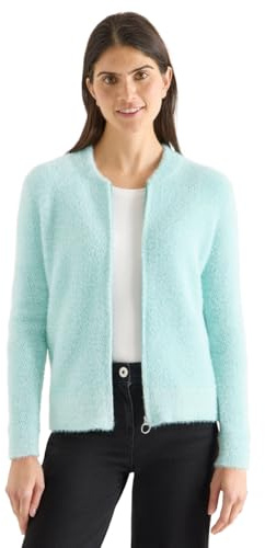 Cecil Damen 2515567 Jacquard Cardigan mit Zipper (1er Pack)