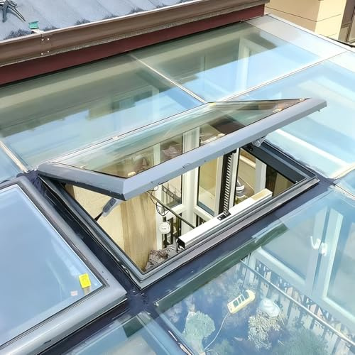 Electric Roof Skylight, Waterproof and Customizable for Attic and Basement Ventilation