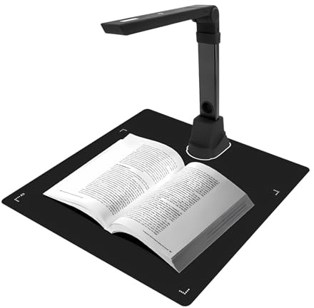 Document Scanner Camera with OCR, USB Powered Overhead Book Scanner for Office Education and Digital Archiving