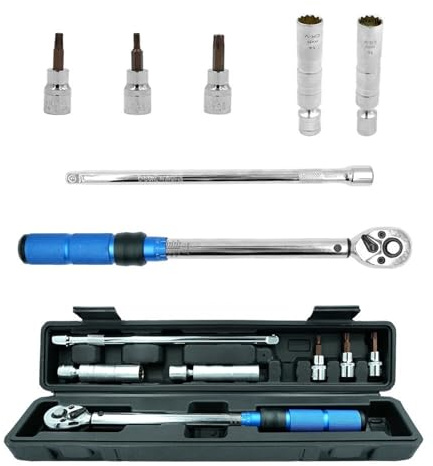 KJfghDH Drehmomentschlüssel mit 3/8-Zoll-Antrieb, 7 Teile/Satz, 10–60 N. m, magnetischem Zündkerzenschlüssel für die Reparatur von Kfz-Motoren