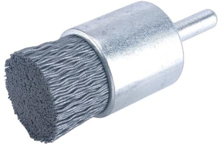 Spazzole metalliche per trapano, Spazzola a tazza con ruota metallica di diverse dimensioni, acciaio al carbonio e nylon abrasivo, carburo silicio(22mm*120)