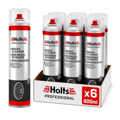 Holts Brake Cleaner Spray, Disc Brake Clutch & Parts Cleaner, 6 x 600ml