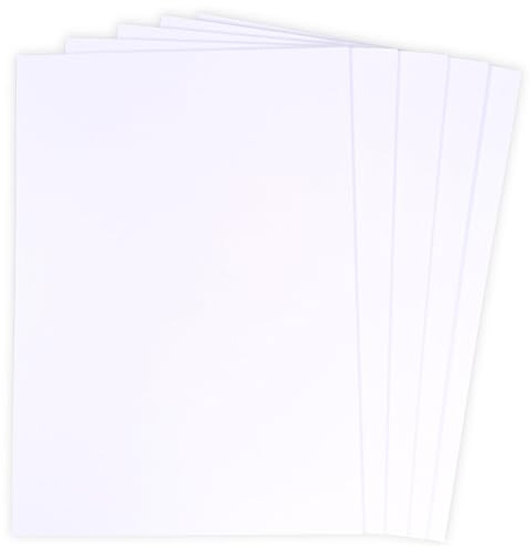 BCreativetolearn Weißes A4-Karten-Set, 25 glatte, dicke 400 g/m² Blätter zum Zeichnen, Ausstellen und Basteln von Karten