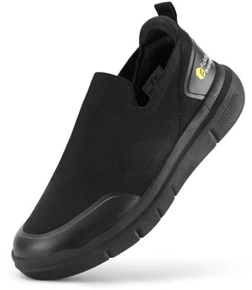 FitVille Scarpe Slip on Uomo Pianta Larga Sneaker Casual Scarpe da Passeggio Comode Scarpe da Running Leggere Pantafole Uomo per Piedi Gonfi 44 EU X-Larga