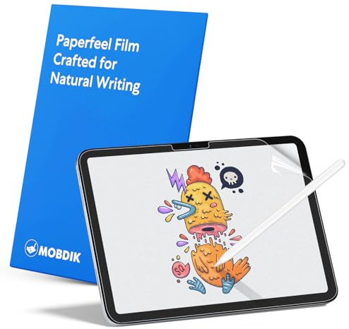 MOBDIK 2 Pack Paperfeel Screen Protector Compatible with iPad A16 11th/10th Generation 2025/2022 & iPad Air 11 M4/M3/M2 2026/2025/2024, Crafted for Natural Writing, Anti Glare, Easy Installation