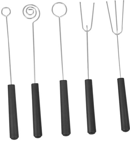 Mikinona 5pezzi Forchette Inossidabile Per e Bbq Strumenti Pratici Per Dipping Noci e Dolci Design Ergonomico e Resistente Per e Grigliate
