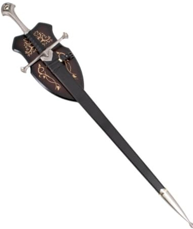 g8ds® LOTR Schwert Anduril von Aragorn - mit Wandhalterung und Schwertscheide - Flamme des Westens - Outdoor Deko - Hobbit - Filmschwert