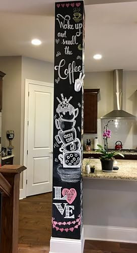 Tafelfolie Selbstklebend Schwarz | Kreidefolie Magnetfolie | Selbstklebende Tafelfolie Schwarz Matt als Tafel für Wand oder DIY Kreidetafel beschreibbar, abwischbar, magnetisch | (30x200cm)