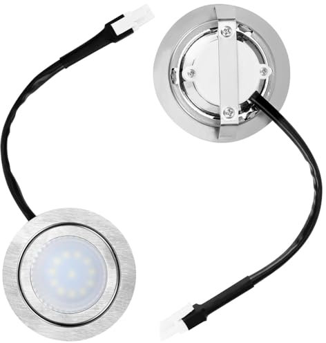 BLASHRD 2pcs Range Hood Light Bulbs, Stainless Steel Range Hood LED Light Replacement Recessed Kitchen Range Hood Light