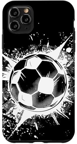 Coque pour iPhone 11 Pro Max Soccer Ball Splash Football Pitch