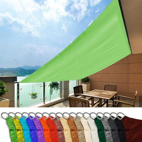 Auvent imperméable 0,6 x 1 m pour activités de plein air, protection contre le vent et la poussière, ombre carrée en vert gazon