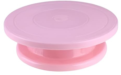 Generisch Tortenplatte Drehbar, Drehbare Tortenplatte 27.5cm, Tortendrehteller Drehteller Torte, Tolles Geschenk Zum Frauen, Schwarz/Weiß/Rosa/Lila