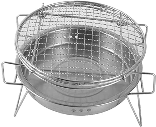 GPDNBIEU, Griglia for Barbecue all'aperto Griglia for Carbone Mini griglia Rotonda Griglia da Campeggio Portatile Cottura alla griglia Griglia for Barbecue Stufa a Carbone di Legna