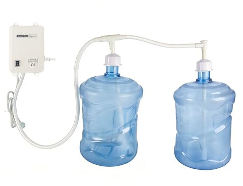 YUZINO Electric Water Bottle Pump, 6m Double-Pipe Water Dispenser Pump System 110-240V, 3.8L Flow Water Machine Dispenser Suitable for Two Containers Coffee Tea Machines Refrigerators