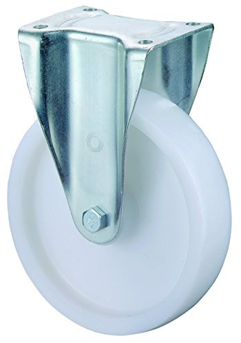 BS Rollen N110.B10.201 Schwerlastrolle, Bockrolle, Ø 200 mm, Anschraubplatte, Kunststoffrad