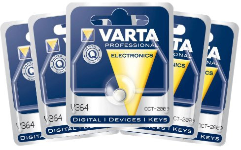 Varta Electronic V364 364101401 Lot de 5 Piles Bouton