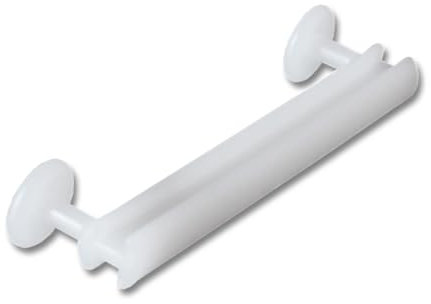 Dekohaken24 - Schlaufengleiter für Vorhänge, Gardinen, Seitenschals, Schiebegardinen mit 5cm Schlaufen, Vorhanggleiter, Schlaufenhaken (einfach, ohne Veschluss, 50 Stück)