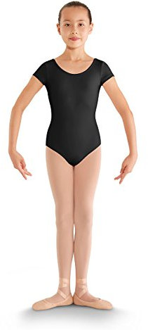Bloch Mädchen Cl8832 Bellflower Strap Back Cap Sleeve Leotard, Schwarz, 40