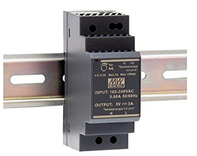 Mean Well HDR-30-12 Netzteil- 1 Ausgang- 30 W- Hutschienenmontage- 12 V 2 A- für Industrielle Anwendung