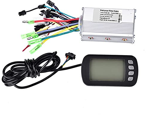 Keenso Bürstenloser Motor Controller, Elektrofahrrad 36V / 48V 350W Bürstenloser Motor Controller mit LCD-Panel für Elektrofahrrad, Elektroroller