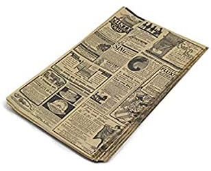 Hostelnovo - Lot de 100 feuilles de papier anti-graisse pour emballages alimentaires, spécialement pour panier de chips et tout type de contenants, dimension unique : 32 x 20 cm