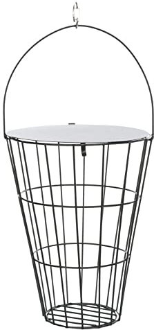 Heuraufe zum Einhängen, mit Deckel, ø 9/ø 16 × 21 cm